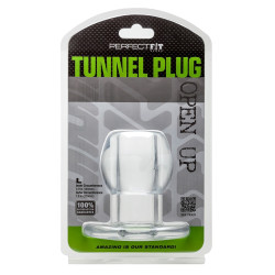 Perfect Fit Plug Tunnel Large Transparent 7.6 x 6.2 cm